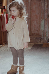 Barboteuse Bébé en Coton Bio - Minabulle - Barboteuse Basile Eponge Latte - Photo 3