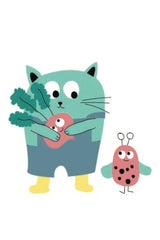 Body MC bébé pour idée cadeaux de naissance original - La Queue Du Chat - Body Au Potager Crème en coton bio - Photo 2