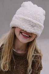 Bonnet en Coton Bio Beannie Mouton Ecru