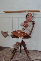 Bonnet Bébé en Coton Bio -  Minabulle  -  Bonnet à Oreilles Lelio Kaki - Photo 5