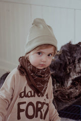 Bonnet Bébé en Coton Bio -  Minabulle  -  Bonnet Enfant Karel Kaki - Photo 2