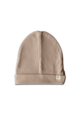 Bonnet Bébé en Coton Bio - Minabulle - Bonnet Enfant Karel Latte- Photo 1