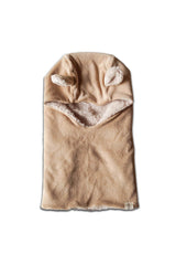 Cagoule Bébé en Coton Bio -  Minabulle  -  Cagoule à Oreilles Theophile Latte- Photo 1