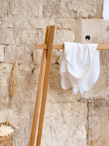 Cape de Bain bébé pour idée cadeaux de naissance original - Joey Paris - Cape de Bain Museau Blanche en coton bio - Photo 4