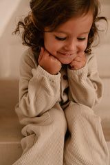 Combinaison Bébé en Coton Bio - Studio Bohème - Combinaison Big Papi Gris Voile - Photo 5