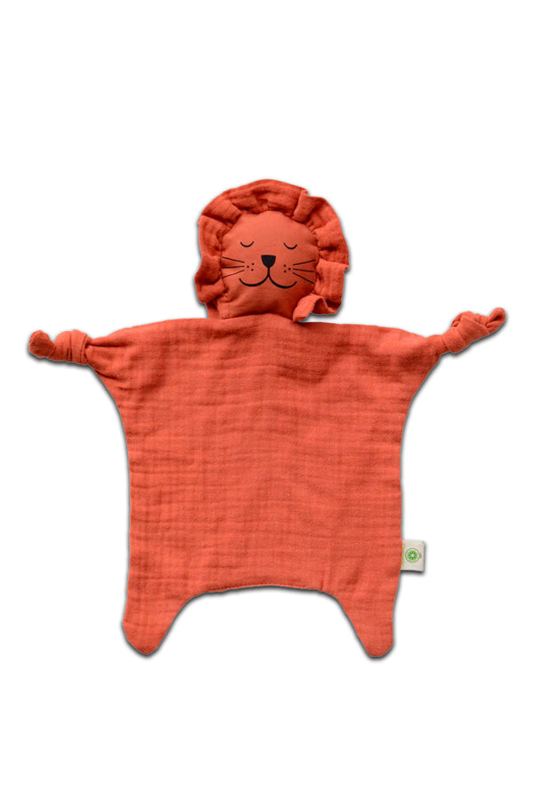 Doudou bébé pour cadeau de naissance original - aPunt Barcelona - Doudou en Coton Bio Lion Argile en coton bio - Photo 1