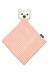 Doudou bébé pour cadeau de naissance original - Coq en Pâte - Doudou en Coton Bio Ours Polaire Orange en coton bio - Photo 1