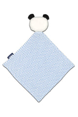 Doudou bébé pour idée cadeaux de naissance original - Coq en Pâte - Doudou en Coton Bio Panda Bleu en coton bio - Photo 2