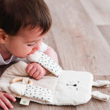 Jeu d'éveil bébé pour idée cadeaux de naissance original - aPunt Barcelona - Jeu d'éveil Sensoriel Ours Blanc en coton bio - Photo 4