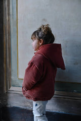 Manteau Frio Brandy Brown Intérieur Raisins Bordeaux