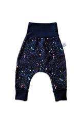 Pantalon bébé pour cadeau de naissance original - Petites Menottes - Pantalon Evolutif Cosmos en coton bio - Photo 1