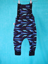 Salopette bébé pour idée cadeaux de naissance original - Petites Menottes - Salopette Evolutive Cétacés en coton bio - Photo 9