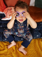 Salopette bébé pour idée cadeaux de naissance original - Petites Menottes - Salopette Evolutive Hallerbos en coton bio - Photo 7