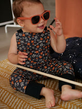 Salopette bébé pour idée cadeaux de naissance original - Petites Menottes - Salopette Evolutive Minimal en coton bio - Photo 2