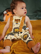 Salopette bébé pour idée cadeaux de naissance original - Petites Menottes - Salopette Evolutive Savannah en coton bio - Photo 2