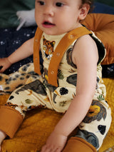 Salopette bébé pour idée cadeaux de naissance original - Petites Menottes - Salopette Evolutive Savannah en coton bio - Photo 4