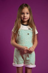 Salopette bébé pour idée cadeaux de naissance original - Yazah - Salopette LightFoam Vert en coton bio - Photo 2