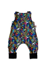 Salopette Bébé en Coton Bio - Petites Menottes - Salopette Evolutive Freedom Multicolore- Photo 1