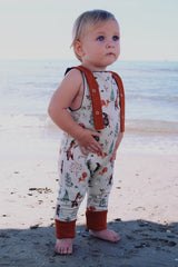 Salopette Bébé en Coton Bio - Petites Menottes - Salopette Evolutive Magic Light Ecru - Photo 2