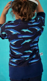 Sweat bébé pour idée cadeaux de naissance original - Petites Menottes - Sweat Evolutif Cétacés en coton bio - Photo 3