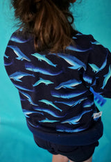 Sweat bébé pour idée cadeaux de naissance original - Petites Menottes - Sweat Evolutif Cétacés en coton bio - Photo 6