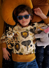 Sweat bébé pour idée cadeaux de naissance original - Petites Menottes - Sweat Evolutif Savannah en coton bio - Photo 2