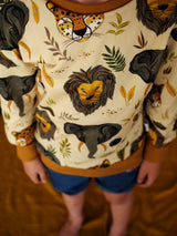 Sweat bébé pour idée cadeaux de naissance original - Petites Menottes - Sweat Evolutif Savannah en coton bio - Photo 3