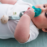 Attache Sucette bébé pour idée cadeaux de naissance original - aPunt Barcelona - Attache Sucette Bio Océan en coton bio - Photo 3