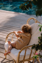 Barboteuse MC bébé pour idée cadeaux de naissance original - Studio Bohème - Barboteuse Nuage Pêche en coton bio - Photo 5