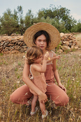 Barboteuse bébé pour idée cadeaux de naissance original - LiiLU - Barboteuse Mika Abricot en coton bio - Photo 6