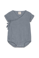 Pelele Nuage de algodón orgánico azul gris