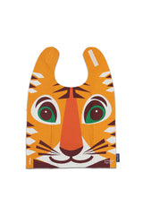 Bavoir bébé pour cadeau de naissance original - Coq en Pâte - Grand Bavoir Tigre Orange en coton bio - Photo 1