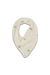 Bavoir bébé pour cadeau de naissance original - Studio Bohème - Bavoir Abel Imprimé Bananes Ecru en coton bio - Photo 1