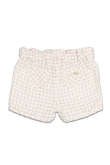 Bloomer bébé pour idée cadeaux de naissance original - Buho - Bloomer en Coton Bio Imprimé Carreaux Terracotta en coton bio - Photo 2