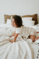 Blouse bébé pour idée cadeaux de naissance original - Paulin - Blouse Aimé Crème en coton bio - Photo 4