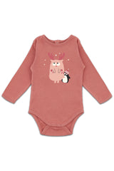 Body ML bébé pour cadeau de naissance original - La Queue Du Chat - Body Elan Rose en coton bio - Photo 1