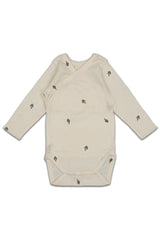 Body ML bébé pour cadeau de naissance original - Studio Bohème - Body Manches Longues Hoho Artichauts Ecru en coton bio - Photo 1