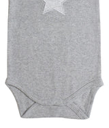 Body MC bébé pour idée cadeaux de naissance original - Sense Organics - Body Luna Big Star Gris en coton bio - Photo 3