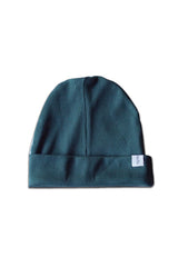 Bonnet bébé pour cadeau de naissance original - Minabulle - Bonnet Karel Vert Sapin en coton bio - Photo 1