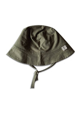 Chapeau bébé pour cadeau de naissance original - Minabulle - Chapeau Barnabé Kaki en coton bio - Photo 1