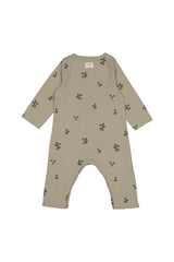 Combinaison bébé pour idée cadeaux de naissance original - Studio Bohème - Combinaison Ben Petites Prunes Kaki en coton bio - Photo 3