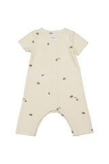 Pyjama bébé pour idée cadeaux de naissance original - Studio Bohème - Pyjama Combinaison Léo Petites Figues Ecru en coton bio - Photo 3