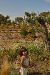 Combinaison bébé pour idée cadeaux de naissance original - LiiLU - Combinaison Aika Losanges Verts en coton bio - Photo 4