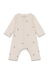 Combinaison bébé pour cadeau de naissance original - Studio Bohème - Combinaison Ben Artichauts Ecru en coton bio - Photo 1