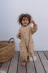 Combinaison bébé pour idée cadeaux de naissance original - Studio Bohème - Combinaison Big Papi Motif Bananes Neutral en coton bio - Photo 2