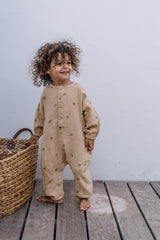 Combinaison bébé pour idée cadeaux de naissance original - Studio Bohème - Combinaison Big Papi Motif Bananes Neutral en coton bio - Photo 3