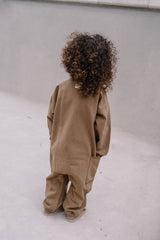 Combinaison bébé pour idée cadeaux de naissance original - Studio Bohème - Combinaison Big Papi Cocoa en coton bio - Photo 3