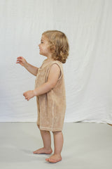 Combishort SM bébé pour idée cadeaux de naissance original - Minabulle - Combishort Sacha Latte en coton bio - Photo 3