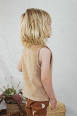 Débardeur bébé pour idée cadeaux de naissance original - Minabulle - Débardeur Lilo Latte en coton bio - Photo 5