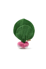 Doudou Bébé en Coton Bio -  Oli & Carol  -  Mini Doudou & Jouet de Dentition Ramona le Radis- Photo 1